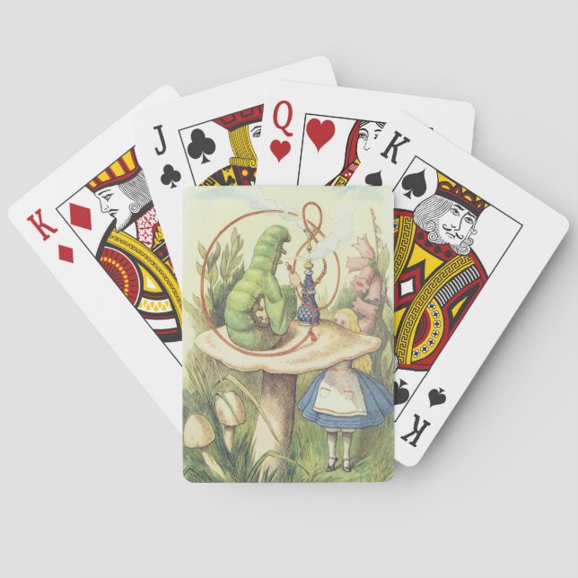 Jeu De Cartes Alice rencontre la Caterpillar (dos)