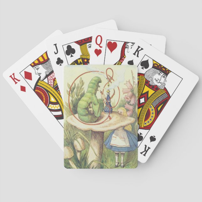 Jeu De Cartes Alice rencontre la Caterpillar (dos)