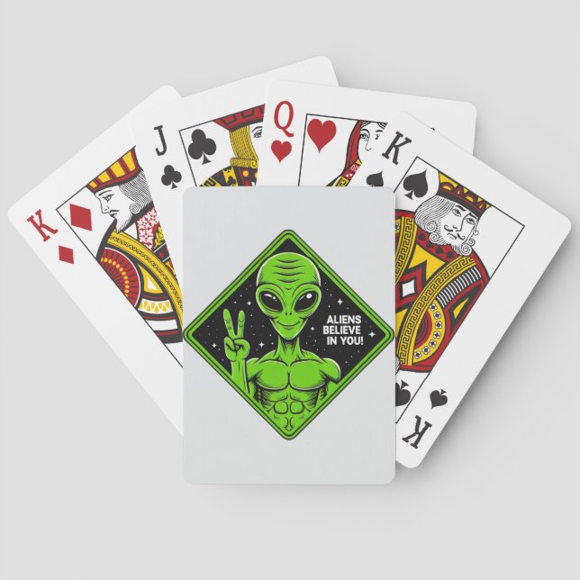 Jeu De Cartes Alien. (dos)