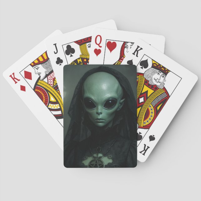 Jeu De Cartes Alien prêtresse gothique de la Lune (dos)