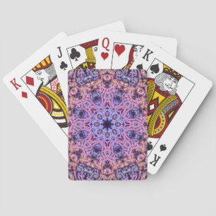 Jeu De Cartes Alien Purple Psychedélique Kaleidoscopique Mandala