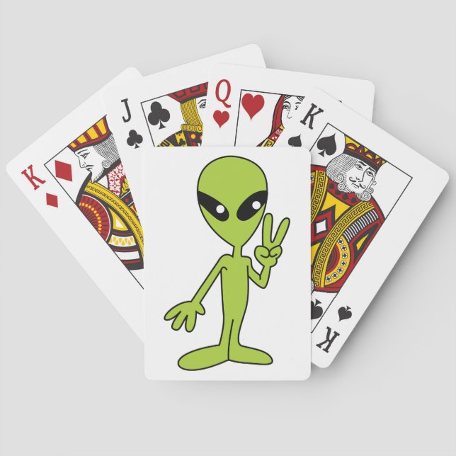 Jeu De Cartes Alien spatial (dos)