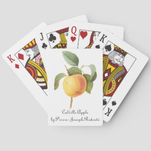 Jeu De Cartes Alimentation de fruits vintage, pomme Calville par