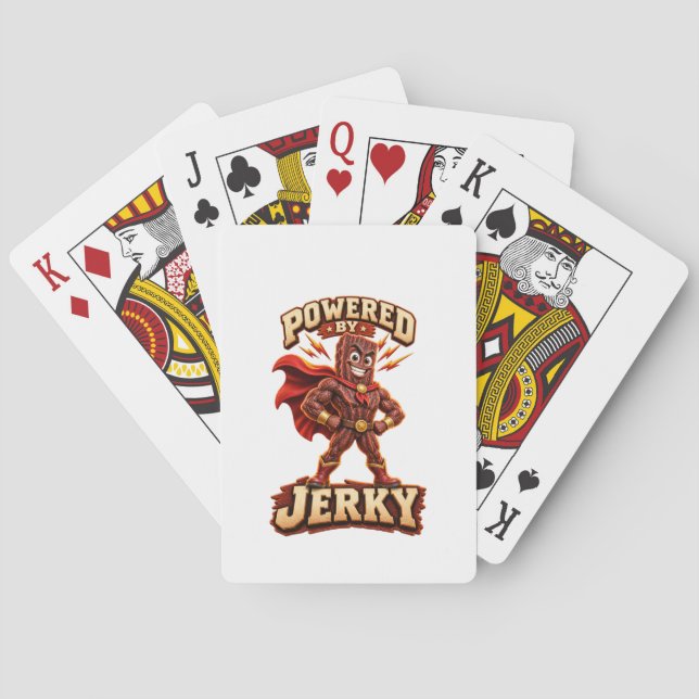 Jeu De Cartes Alimenté par Jerky Superhero (dos)
