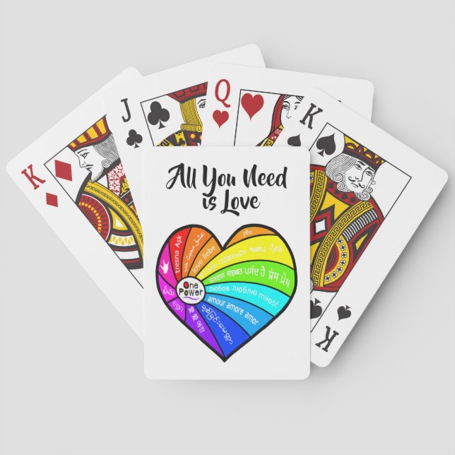 Jeu De Cartes All You Need is Love (dos)
