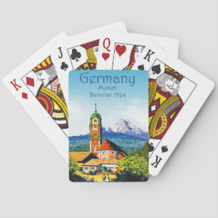 Jeu De Cartes Allemagne Munich Alpes Bavaroises Voyage Cartes de