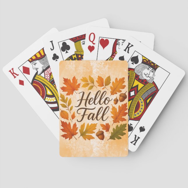 Jeu De Cartes Allo Feuilles et glaces automnales (dos)