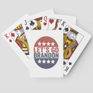 Jeu De Cartes Allons voir Brandon Funny Patriotic American Flag
