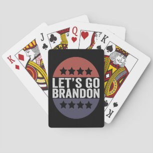 Jeu De Cartes Allons voir Brandon Funny Patriotic American Flag