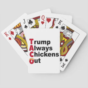 Jeu De Cartes Allons-y TACO Trump toujours poulets dehors
