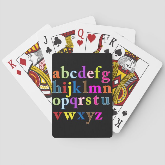 Jeu De Cartes Alphabet Playing Cards (dos)
