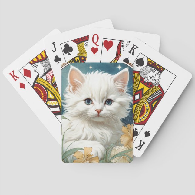 Jeu De Cartes Alphonse Mucha Art Nouveau Kitten (dos)
