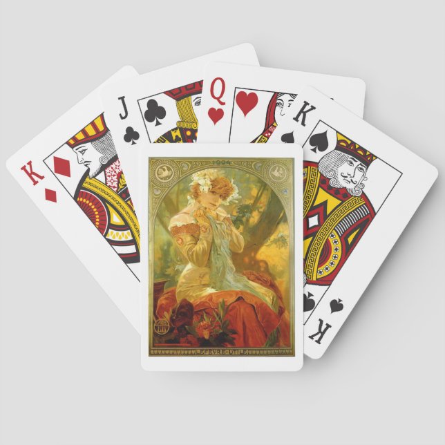 Jeu De Cartes Alphonse Mucha Peinture (dos)
