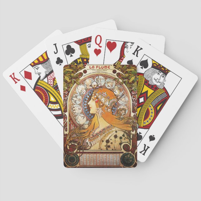 Jeu De Cartes Alphonse Mucha Zodiac (dos)