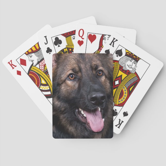 Jeu De Cartes Alsacien de chien de berger d'Allemand de cartes (dos)