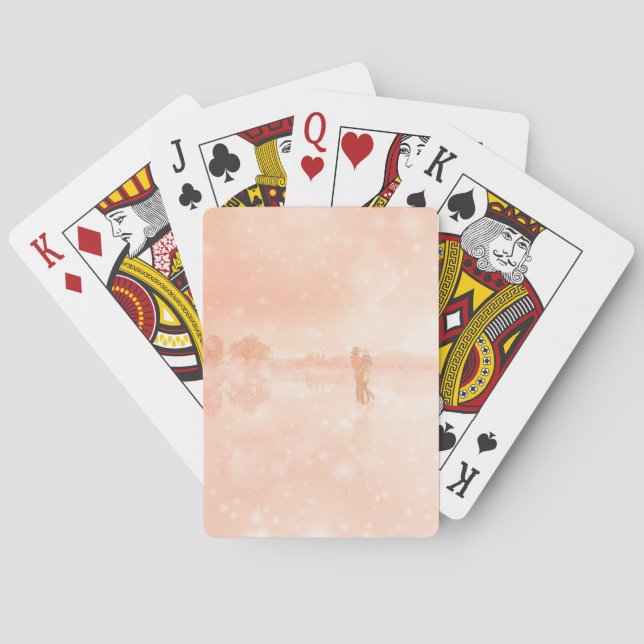 Jeu De Cartes Amants sur un étang gelé          (dos)
