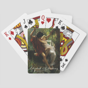 Jeu De Cartes Amants sur une balançoire. Le Printemps de Pierre