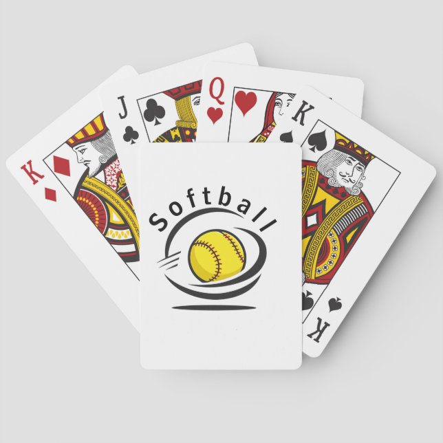 Jeu De Cartes Amateur de softball (dos)