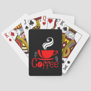 Jeu De Cartes amateurs de café jouant aux cartes