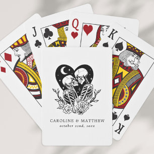 Jeu De Cartes Amateurs jusqu'à la mort Skeletons & Mariage Rose