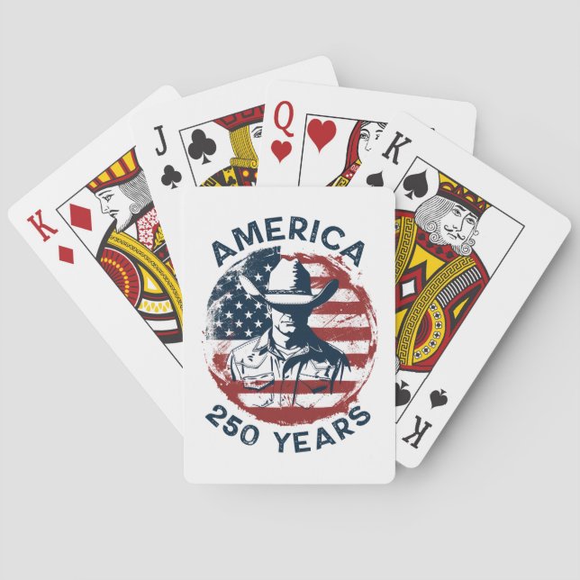 Jeu De Cartes America 250th Anniversary Cowboy 1776-2026 (dos)