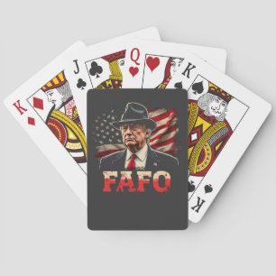 Jeu De Cartes Américain Donald Trump FAFO USA Drapeau patriotiqu
