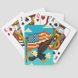 Jeu De Cartes American Eagle Pixel Art Jouer des cartes