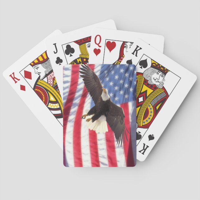 Jeu De Cartes American Flag et Eagle Playing Cards (dos)