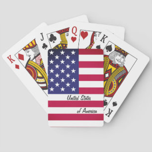 Jeu De Cartes American Flag USA, États-Unis Jouer des cartes