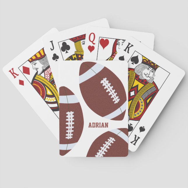 Jeu De Cartes American Football Gridiron Ball Personnalisé (dos)