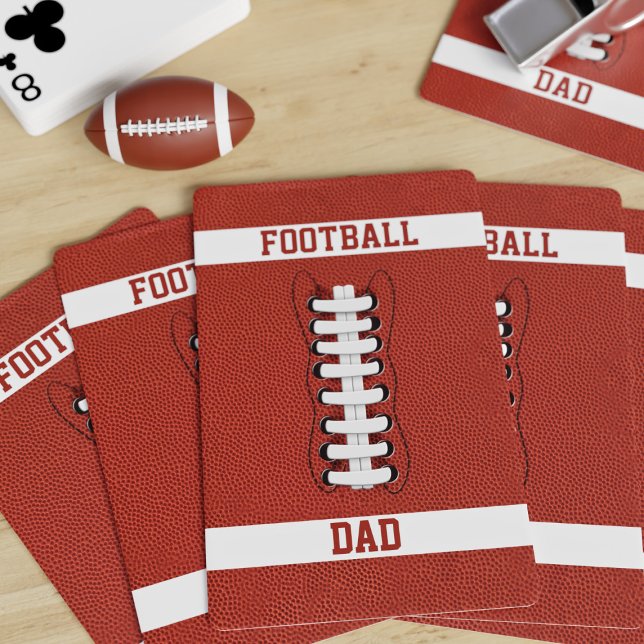 Jeu De Cartes American Football Papa Monogramme Jouer Des Cartes (Hup! If you're looking for a gift for your Football Dad, treat him to a pack of playing cards! )