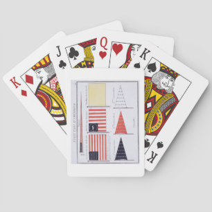 Jeu De Cartes American Maritime Flags and Pennants, from a Frenc