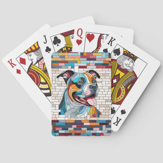 Jeu De Cartes American Staffordshire Terrier - Amstaff (dos)