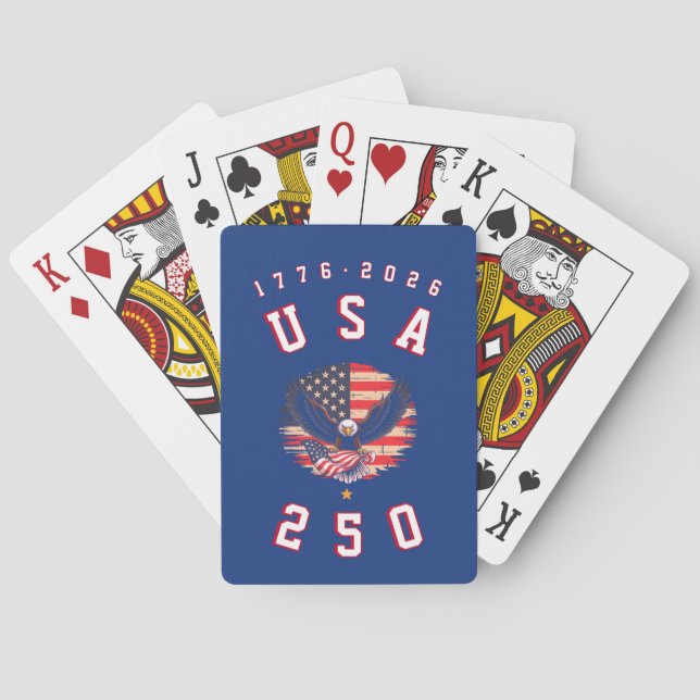 Jeu De Cartes America's 250th Anniversary USA 250 1776 2026 (dos)