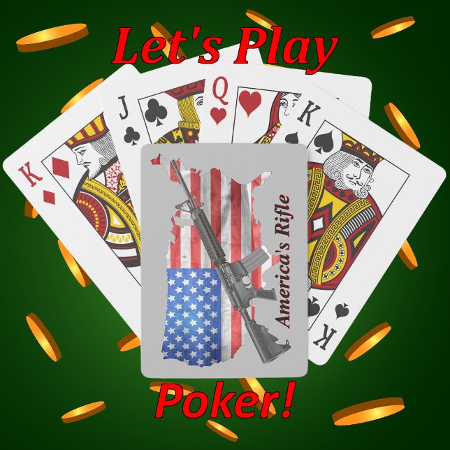 Jeu De Cartes Americas Rifle MSR AR15 Game Night Poker (Créateur téléchargé)
