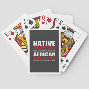Jeu De Cartes Amérindiens et Afro-Américains