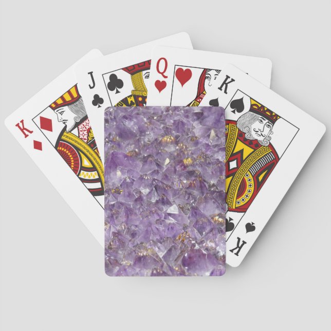 Jeu De Cartes Améthyste Dorée Brillante (dos)