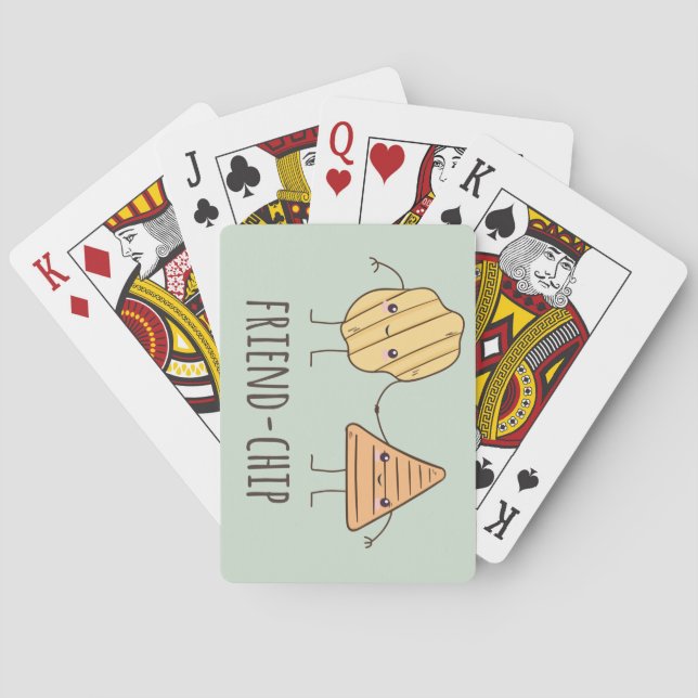 Jeu De Cartes Ami amusant chips (dos)