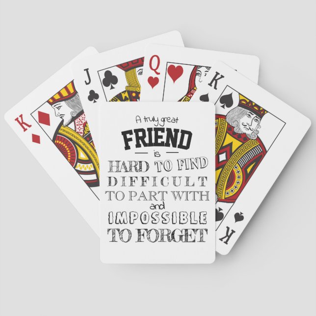 Jeu De Cartes Ami Appréciation Merci Cadeau de  bff (dos)