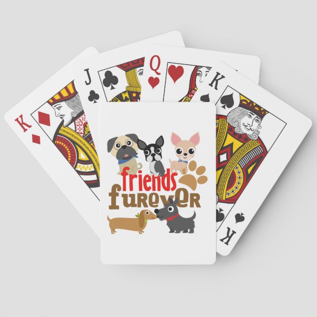 Jeu De Cartes Amis Chiens Furever Chiens Chiens Chiens Chiens Ch (dos)