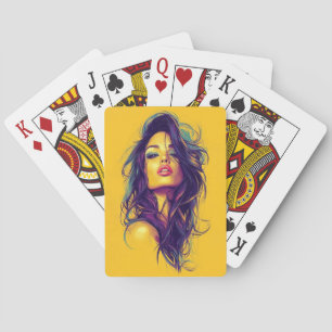 Jeu De Cartes AMITA Fleur Infinie Rêverie Néon