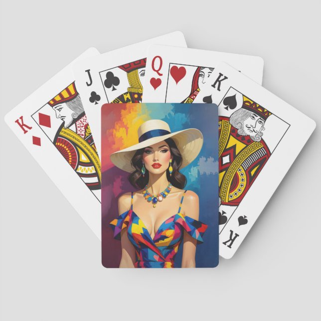 Jeu De Cartes AMITA | Infinite Summer Muse | Abstract Elegance (dos)