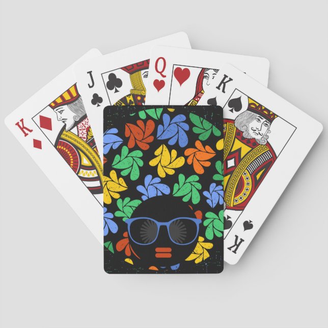 Jeu De Cartes Amour Afro Coloré (dos)