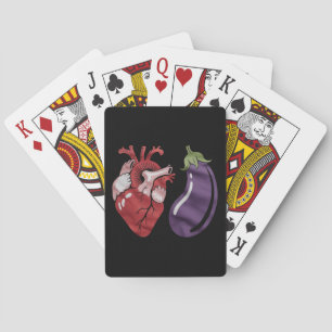 Jeu De Cartes Amour Aubergine Drôle Fierté Gay Humour LGBTQ Blag