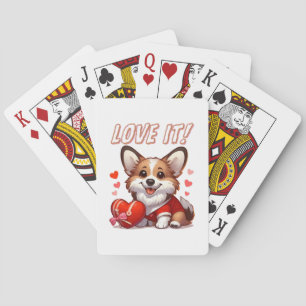 Jeu De Cartes Amour de Corgi Mignon