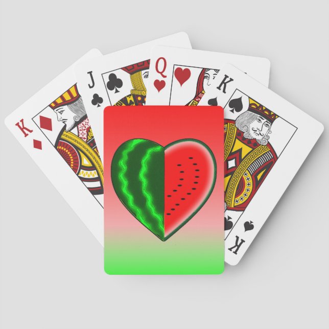 Jeu De Cartes Amour de pastèque (dos)