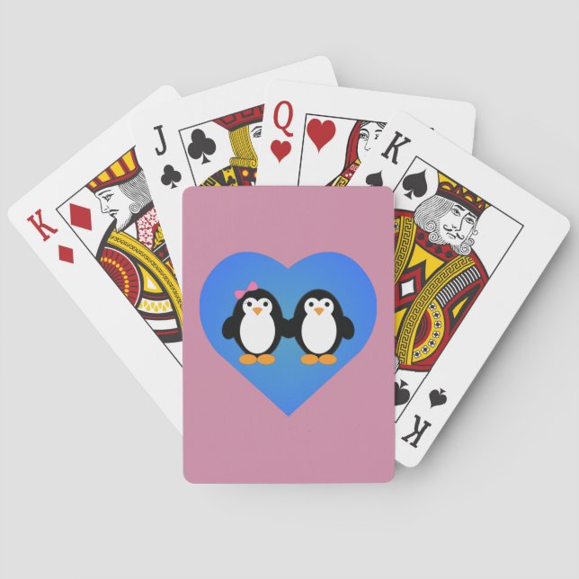 Jeu De Cartes Amour des pingouins (dos)