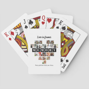 Jeu De Cartes Amour en cadres cœur 20 collage photo romantique