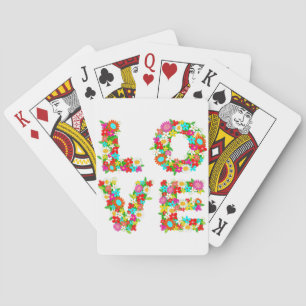Jeu De Cartes amour floral