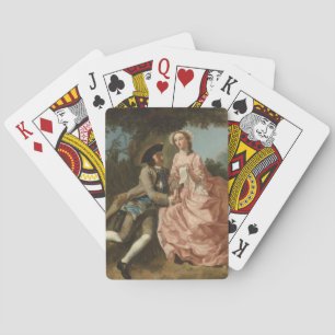 Jeu De Cartes Amoureux dans un paysage (couple romantique)